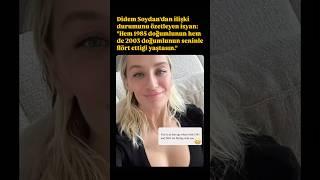 DİDEM SOYDAN İLİŞKİ DURUMU İSYANI #magazin