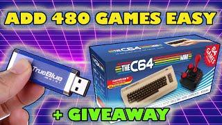 ADD 480 Games to your Commodore 64 Mini & C64 Maxi with True Blue Mini + Give Away!