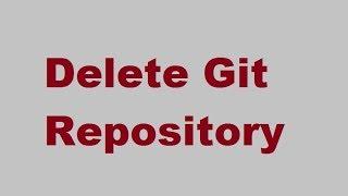 Delete Git Repository