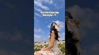 Cute & Easy Claw Clip Hairstyle You Need to Try!‧₊ ᵎᵎ  ⋅ ˚ #shorts #youtube #hairstyle