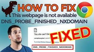 How to Fix "DNS_PROBE_FINISHED_NXDOMAIN" on Chrome [EASY STEPS|QUICK FIX]️