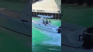 Contender Center Console On The Boynton Beach Inlet.