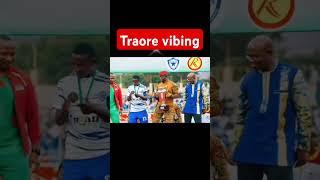 Ibrahim traore on a vibe with Burkinabe players #ibrahimtraoré #burkinafaso #football