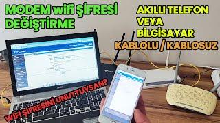 Modem Wifi Şifresi Değiştirme | Telefon İle Wifi Şifresini Değiştirin | Wifi Şifresini Unuttum