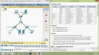 4.4.2.9 Packet Tracer - Troubleshooting IPv4 ACLs