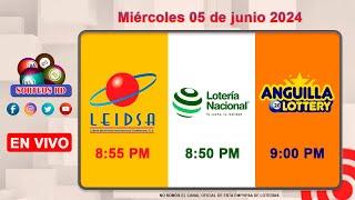 Lotería Nacional LEIDSA y Anguilla Lottery en Vivo │Miércoles 05 de junio 2024--8:55 PM