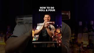 flair tricks HOW TO DO ROLL & POUR 1 bottle & 1 shaker #flairbartending #bartender #bartricks