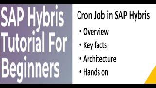 CronJob SAP Hybris | Cron Job Trigger SAP Hybris | Hybris Tutorial for Beginners Part-10