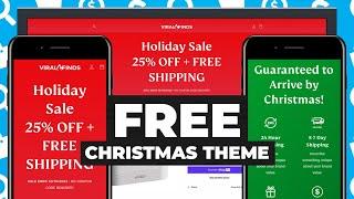 I turned a FREE Shopify Theme into a Christmas One Product Store for Dropshippers!