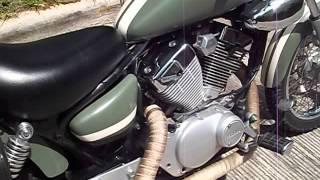 Yamaha Vstar 250 with west eagle exhaust