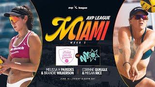 AVP LEAGUE WEEK 3 - MIAMI, FL | Palm Beach Passion v New York Nitro – Women’s Match