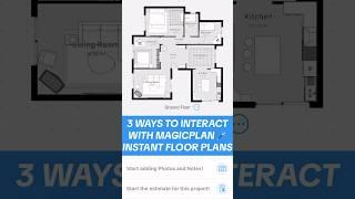 Interact with your floor plan digitally before setting foot in the room. #magicplan #shorts