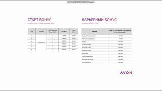 Маркетинг план координатора компания avon 2022