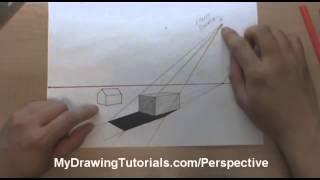 How To Draw Perspective Shadow   Drawing Shadows In Perspect