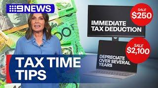 Tax time tips for end-of-financial-year sales | 9 News Australia