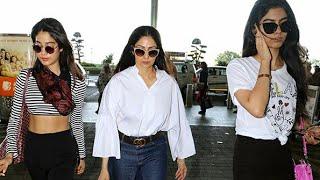 Jhanvi Kapoor , Khushi Kapoor , Sridevi Spotted Together | Exclusive Video | HD | LynkusTV