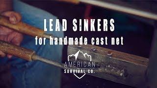 Lead Sinkers for Handmade Cast Net with Master Net Maker Mike Usina