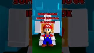 How to make SUPER MARIO 64 in ROBLOX #roblox #robloxavatar #mario64 #supermario #mario #shorts