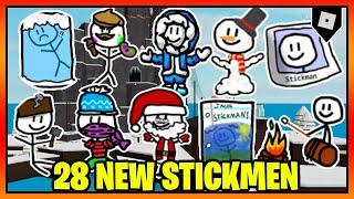 How to get the 23 NEW STICKMEN + BADGES in FIND THE STICKMEN || Roblox