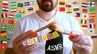 ASMR COLOURS in 40 Different Languages