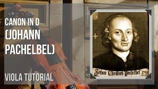 How to play Canon in D by Johann Pachelbel on Viola (Tutorial)