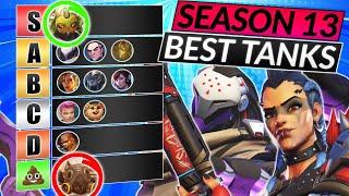 NEW SEASON 13 TIER LIST - Best TANK Heroes to Main - Overwatch 2 Meta Guide