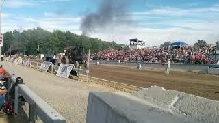 Frick steam engine pulling at the pageant of steam