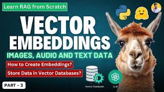 GenAI Vector Embeddings Explained: Create, Store, Search | ChromaDB & FAISS | Learn RAG from Scratch