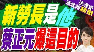 蔡正元:太好了民進黨要爛就爛到底 洪申翰接勞長目的就是要王義川遞補不分區? | 新勞長是他 「人事地獄哏」開炸【張雅婷辣晚報】精華版@中天新聞CtiNews