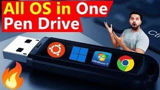 Create Multi OS Bootable Pen drive | Windows 10, Windows 11 and Linux, all OS in One Pen drive