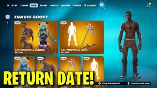 WILL TRAVIS SCOTT SKIN RETURN TO FORTNITE ITEM SHOP? (Travis Scott Skin Returning Chapter 6)