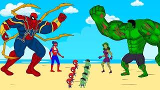 Evolution Of HULK ZOMBIE Family & Evolution Of IRON SPIDERMAN : Who Is The King Of Super Heroes?