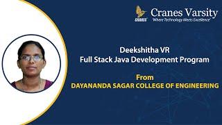 Internship in Full Stack Java Development - Deekshitha - Cranes Varsity