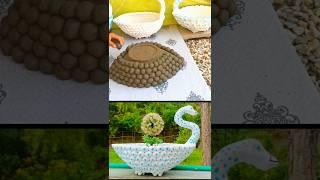 how to make swan pot at home #diy #craft #shortsvideo