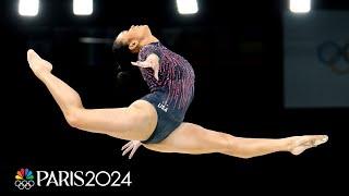 Suni Lee gears up for second Games with strong podium training effort | Paris Olympics | NBC Sports