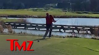 Donald Trump Hits Golf Ball in the Water And Screams, 'I Hate This F***ing Hole!!!' | TMZ