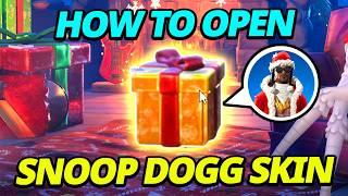 *SECRET* How to UNLOCK Christmas Snoop Skin?? How to Open All Winterfest Present Skins in Fortnite!!