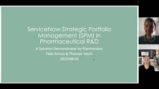 PlanHorizon Pharma R & D NPD Solution Demonstrator based on ServiceNow SPM