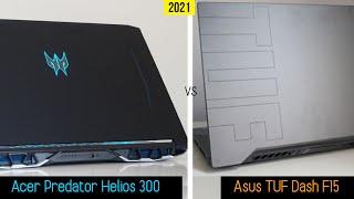 'Acer Predator Helios 300' vs 'Asus TUF Dash F15' (2021) -- RTX 3070 vs RTX 2070, i7 10th vs 11th.