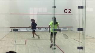 DAY 3- GIRLS U13 match between Ngeyu Li Xuan (MAS) vs Valerie Kaitlyn Huang (HKG)