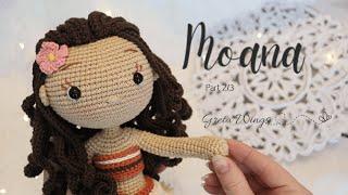 Tutorial Moana Amigurumi | Serie Princesas  Parte 2/3 Sub / GretaWings