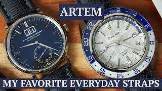 The best sailcloth straps I've come across - Artem Sailcloth Straps - SBGE275 & Saxonia Outsize Date