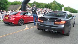 BMW M5 F90 Competition vs Alfa Romeo Giulia Quadrifoglio