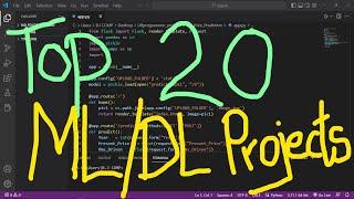 Top 20 Machine Learning and Deep Learning Projects with Source Code | UBprogrammer