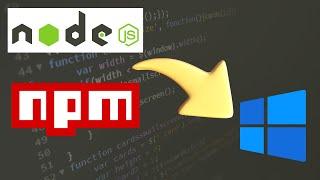 Install NodeJS and NPM on Windows 11