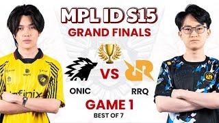 ONIC vs RRQ Hoshi Game 1 | MPL ID Season 15 Grand Finals