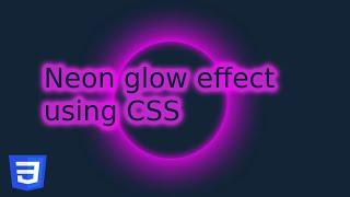 Neon glow effect using pure CSS | #shorts