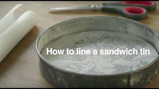 How To Line A Sandwich Tin | Good Housekeeping UK