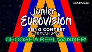 Junior Eurovision 2022: CHOOSE  A REAL WINNER - VOTING OPEN