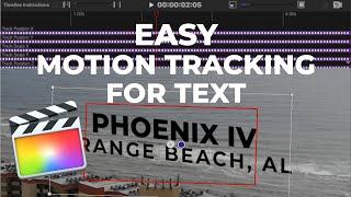 EASY FCPX Motion Tracking Text Titles Using Auto Tracker 2.0